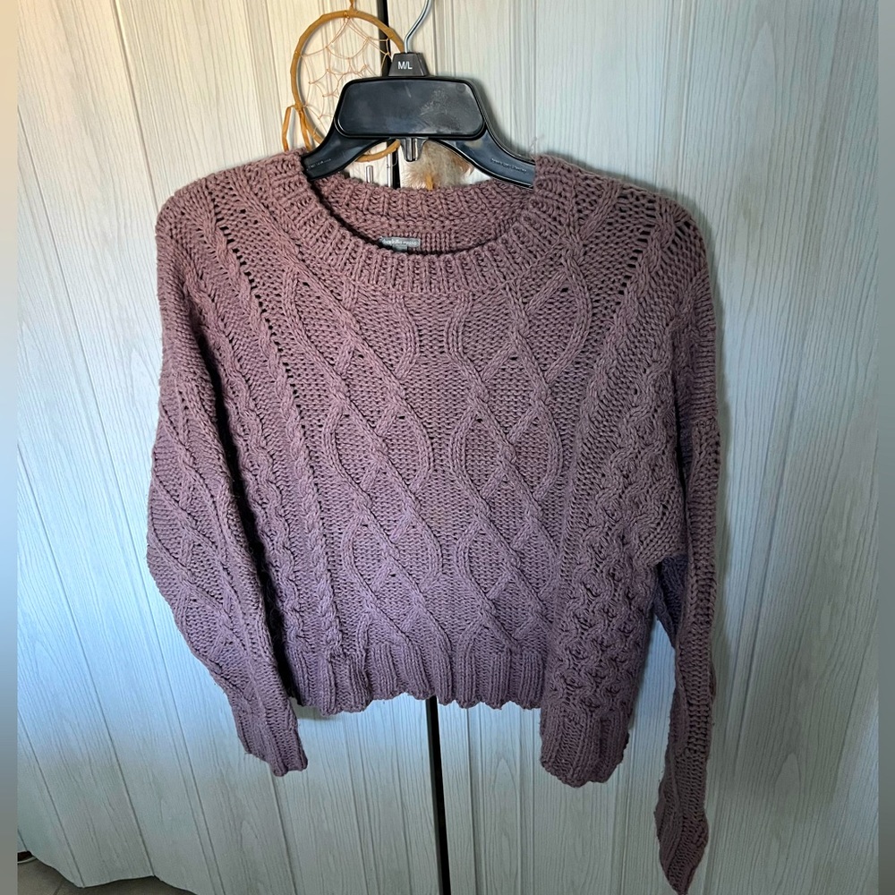 Charlotte Russe purple chunky sweater, small